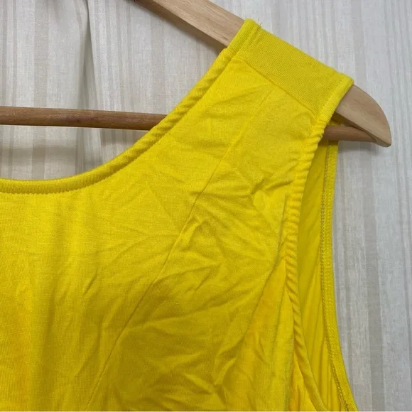 NWOT💥 Paris to Jena bright yellow maxi dress with midriff cutout! - Picture 3 of 8